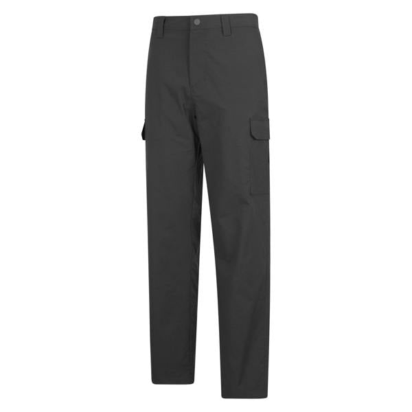 Mountain Warehouse Mens Delta Stretch Cargo Trousers - Black - 