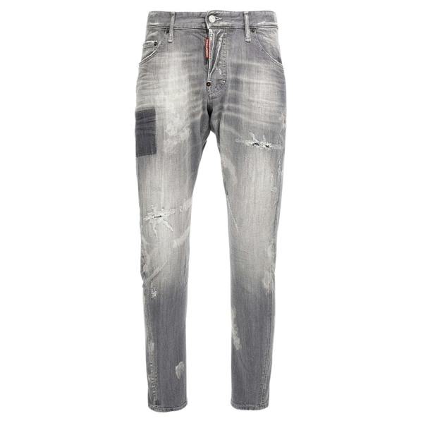 DSQUARED2 Sexy Twist Jeans Worn Faded Style Grey Jeans W28