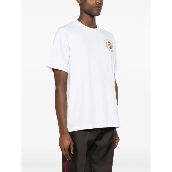 Casablanca Joyaux D'Afrique Tennis Club Printed T-Shirt   in  White