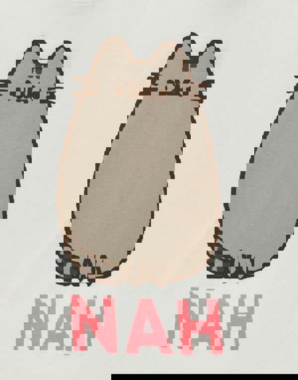 Pusheen Womens Off-White Pusheen The Cat Short Sleeve Long Leg Pyjama Set