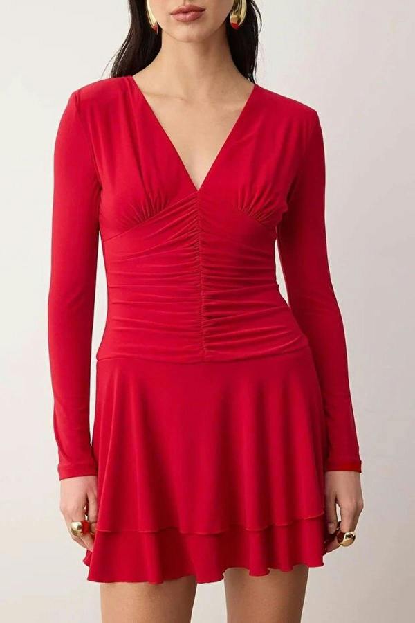 WOVCOR Super Mini Shorts Lined Evening Dress