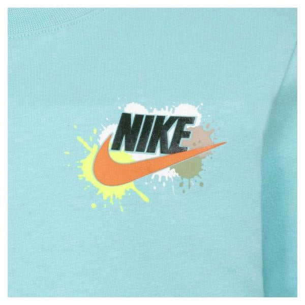 Nike Unisex Adult Futura Graphic Print Cotton Blend T-Shirt - Green - 