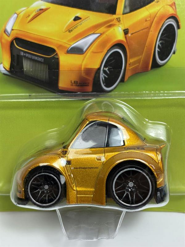 MCSlots Nissan GT-R R35 LB Works Type 1 Rear Wing  2 LB Gold Qube Carz 6cm QZ00301BL