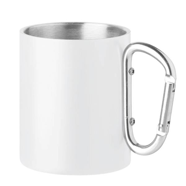 MidOcean Trumba Metal Double Wall 300ml Mug - White - 