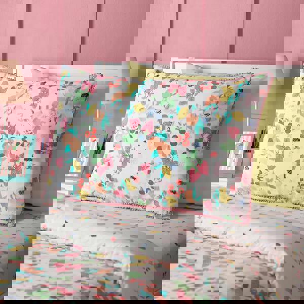 Catherine Lansfield Fruity Friends Reversible Duvet Cover Set Bright