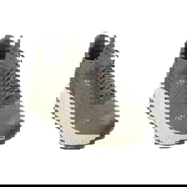 Boss Mens TTNM EVO Leather Trainers - Green - 