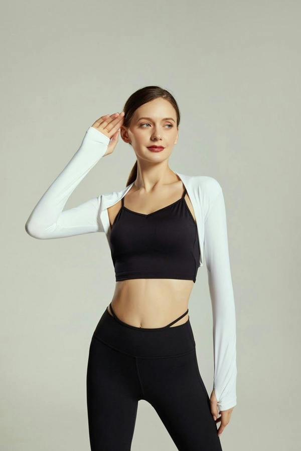 Anniou UPF 50+ Cropped Bolero Sport - white