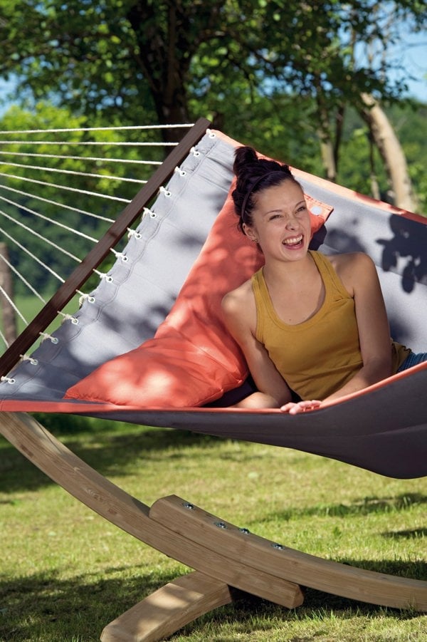 Amazonas American Dream Set Grey Hammock and Stand