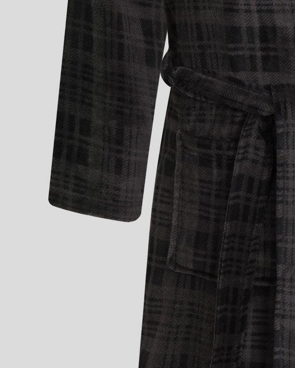 Steel & Jelly Greenford - Check Supersoft Fleece Dressing Gown