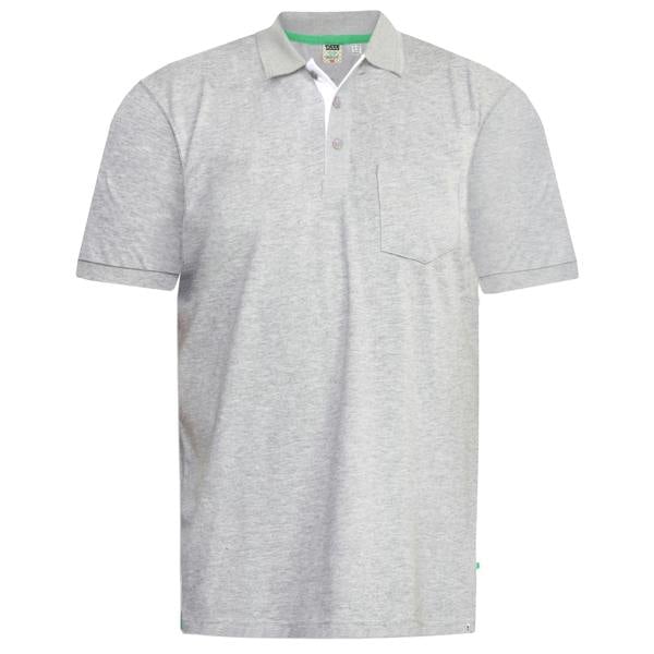 Duke Mens Grant Polo Shirt - Grey Melange - 