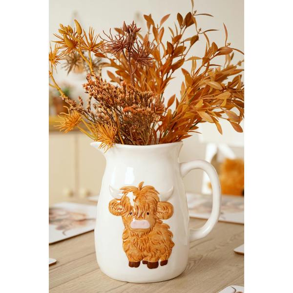 Country Living Highland Cow Pitcher