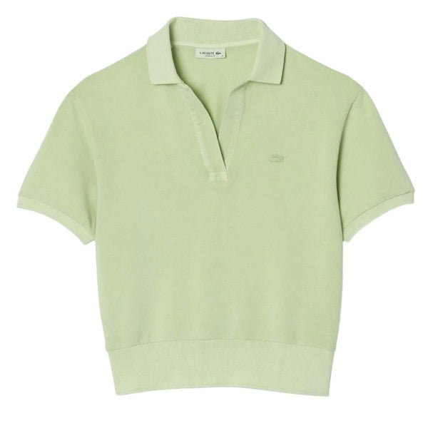 Lacoste Womens/Ladies Natural Dyed Regular Polo Shirt - Green