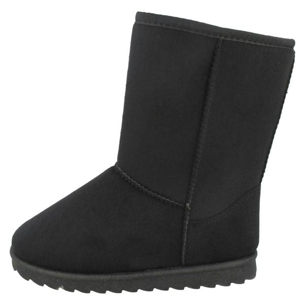 Spot On Girls Spot On Mid Leg Faux Fur Fleece Lined Boots