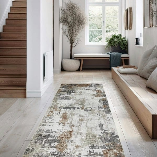 Tokyo Abstract Rust Rug | Luxurious Modern Decor | The Rugs