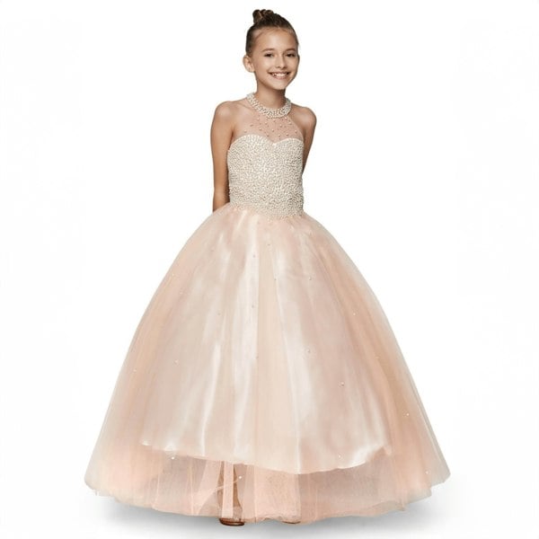 Girls princess style dress from UK Flower Girl Boutique