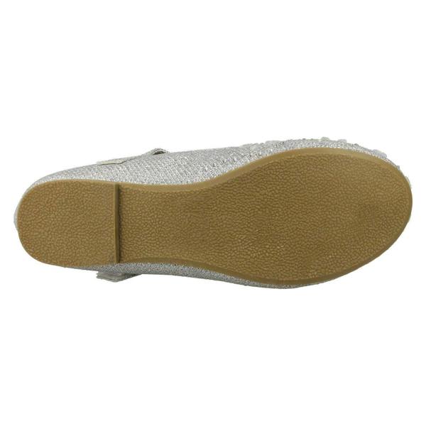 Spot On Girls Spot On Hook & Loop Bar Strap Diamante Ballerinas H2484