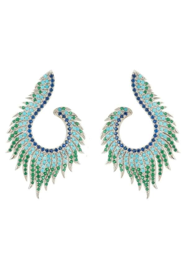 Flame Earrings Cold Ice Silver - LATELITA Earrings
