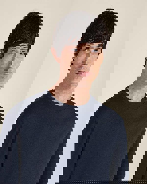 Larsson & Co Heavy T-Shirt With Ribbed Details