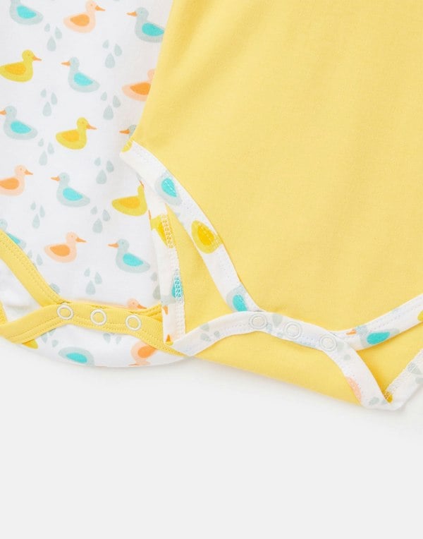 Luca and Rosa Little Ducks Pack of 2 Baby Vests