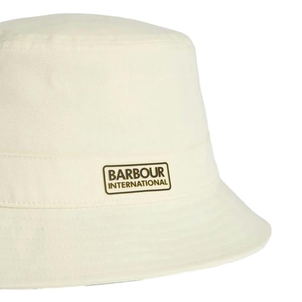 Barbour International Norton Drill Bucket Hat Whisper White