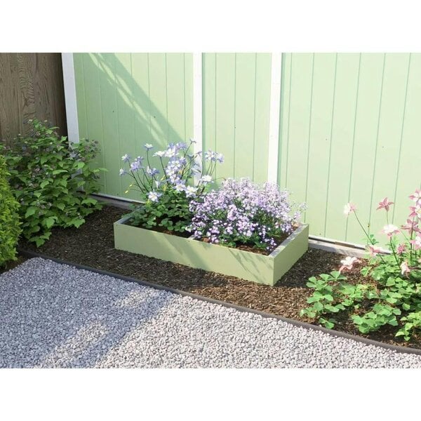 Dunster House Green Garden Bed Planter 1200mm x 600mm x 200mm