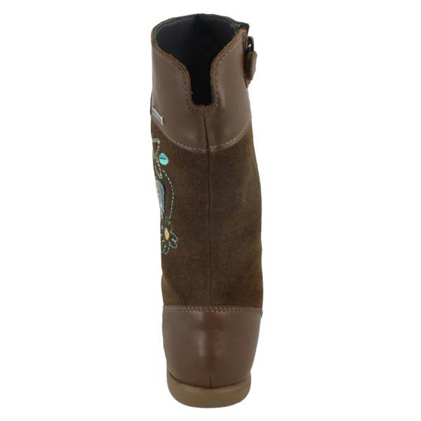 Start-rite Girls Aqua Rite by Startrite Mid Calf Decorative Boots Aqua Flutter
