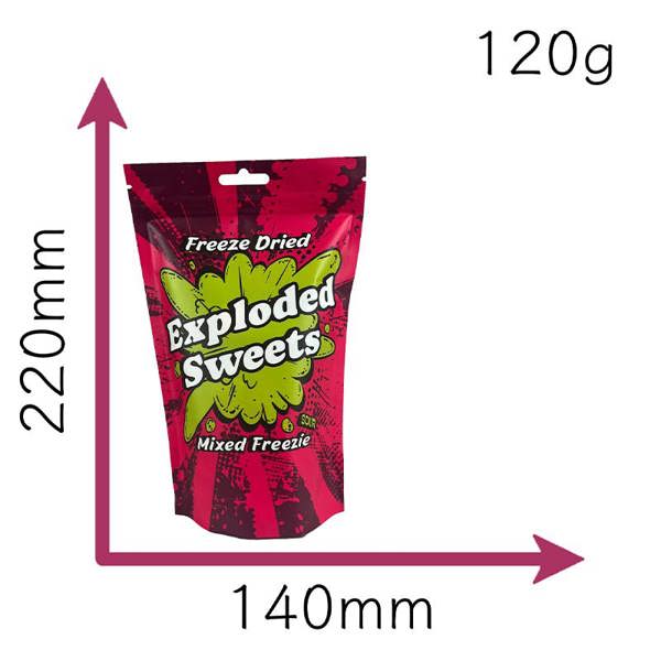 Exploded Sweets Freezie Bag - Sour| Exploded Sweets | Freeze Dried Sweets UK