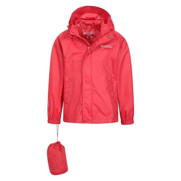 Mountain Warehouse Childrens/Kids Pakka II Waterproof Jacket - Red - 