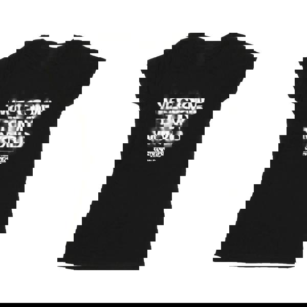 Stranger Things Womens/Ladies Welcome To My World Cotton T-Shirt - Black