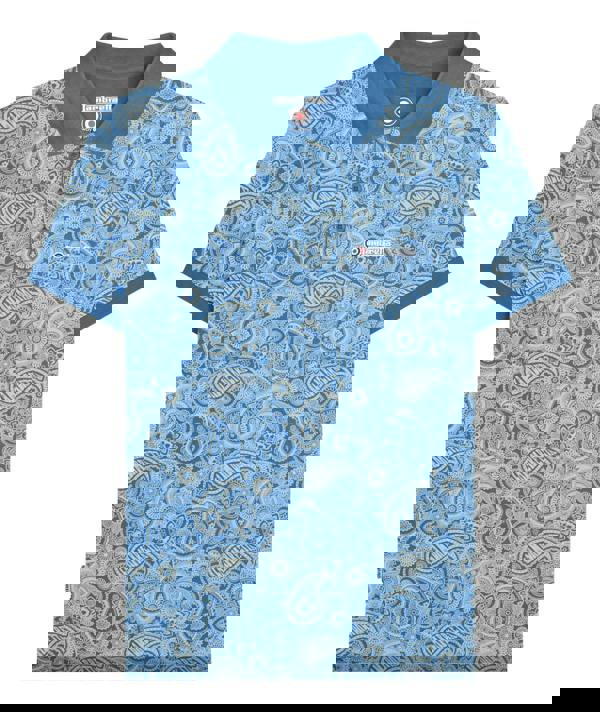 Lambretta Mens Classic Paisley Print Mod Retro Ska Casual Polo