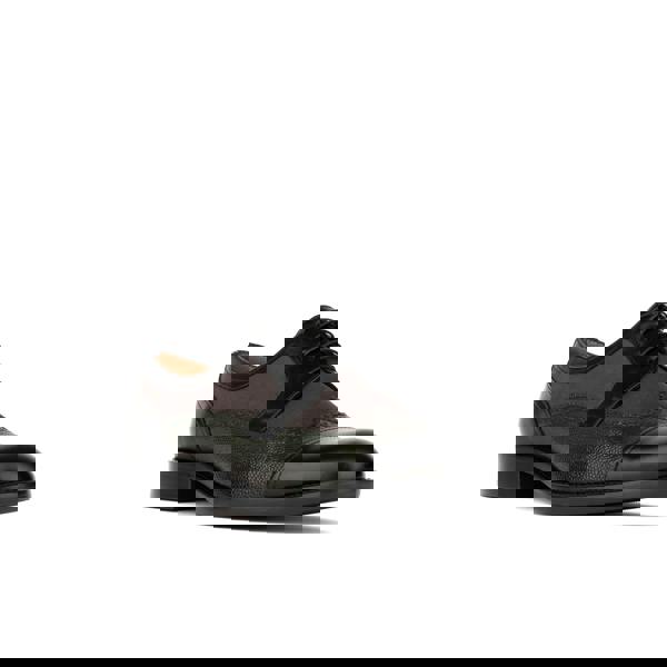 Embassy London Orlando - Grey, Black & Green - Men's Leather & Suede Oxford