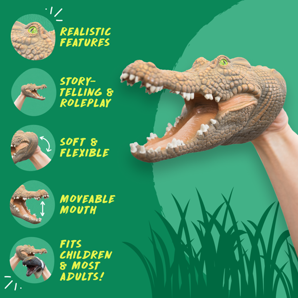 Wildthings Wild Thingz Crocodile Hand Puppet