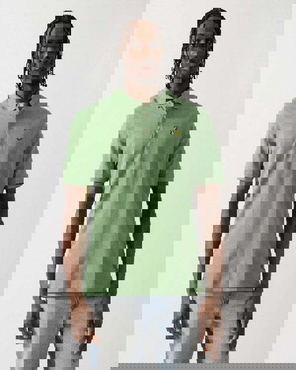 Lyle & Scott Plain Mens Polo Shirt SP400VOG - X576 Smoke Green