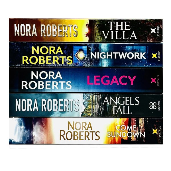 Nora Roberts Collection 5 Books Set (The Villa, Nightwork, Legacy, Angels Fall & Come Sundown)