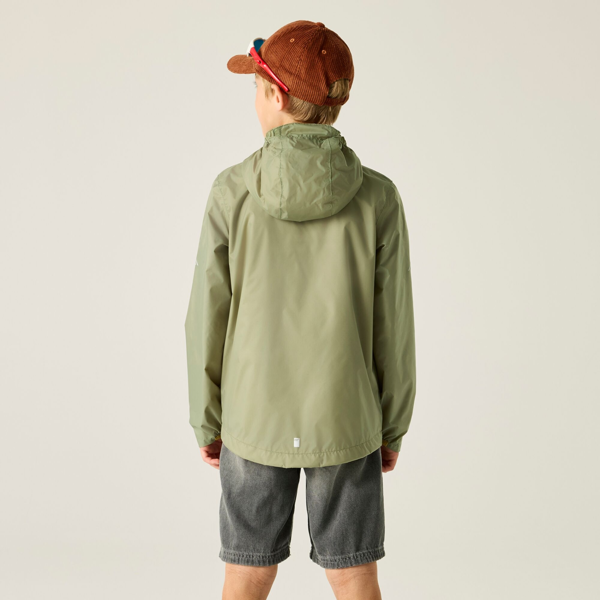 Regatta Kids Lever Waterproof Shell Jacket - Light Sage