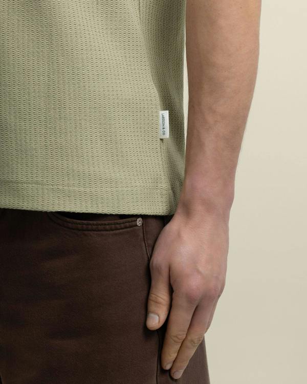 Larsson & Co Odin - Textured Polo Shirt