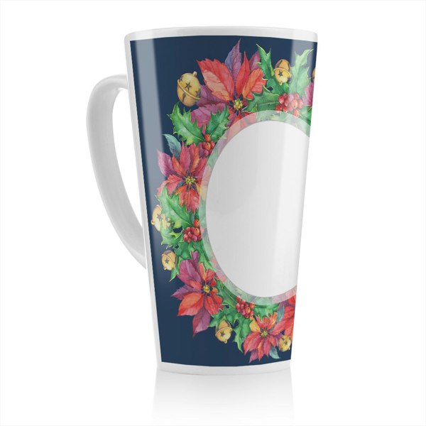 Benjamin Tate Design Holly & Bright Leaves Latte Mug