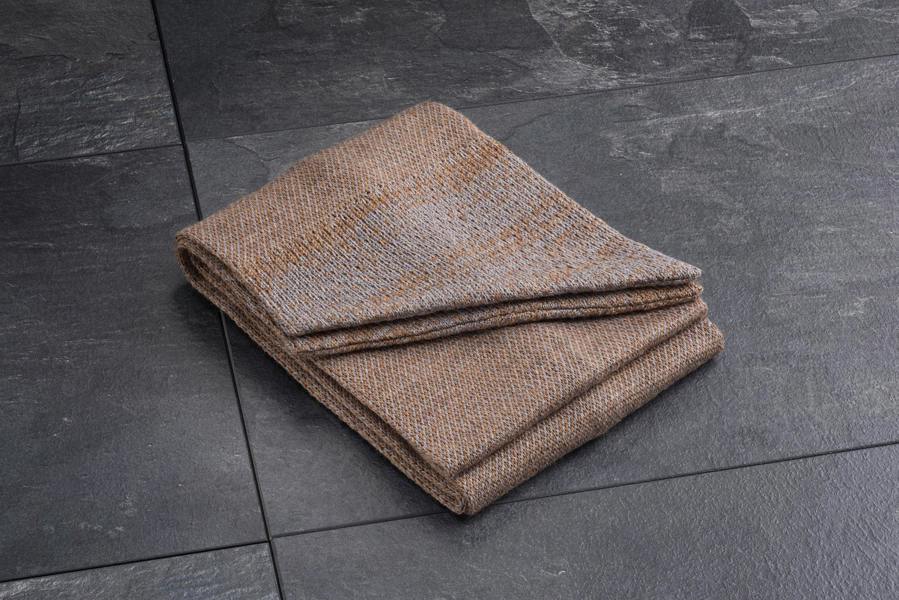 Serran London Caramel Merino Slant Scarf