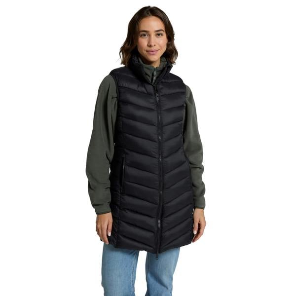 Animal Womens/Ladies Padded Longline Gilet - Jet Black