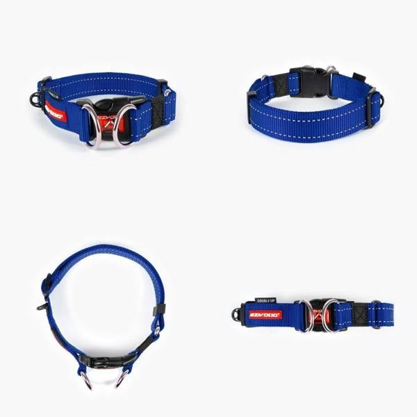 EzyDog Double Up Dog Collar in Blue