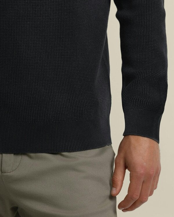 Larsson & Co Gaerum - Vintage Wash Long Sleeve Polo Shirt