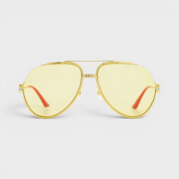 Casablanca Stainless Steel Aviator Gold Silver Red Canary