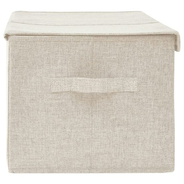 Berkfield Storage Box Fabric 50x30x25 cm Cream