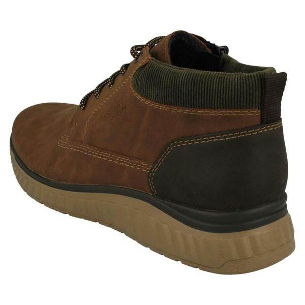 Rieker Mens Rieker Zip Up Lace Boots B0603