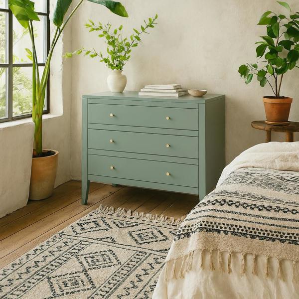 Wyld Haus Cordoba Pigeon Grey Wood Grain 3 Drawer Chest