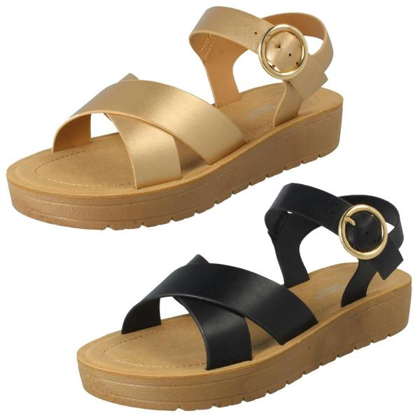 Savannah Ladies Savannah Buckle Fastening Summer Sandals F00446