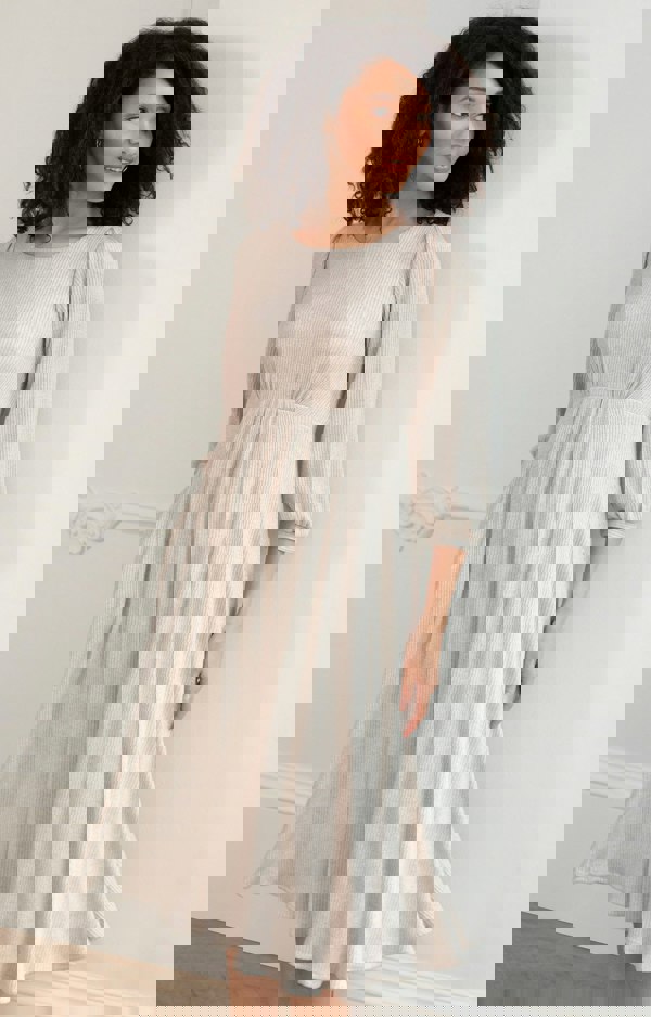 Alie Street London Kimberly Midi Dress (Sparkle Latte)