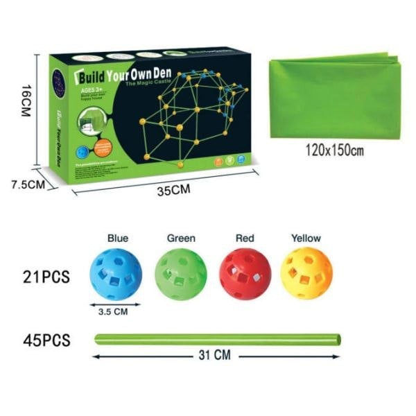 Leaper Kids Build Your Own Fort Kit