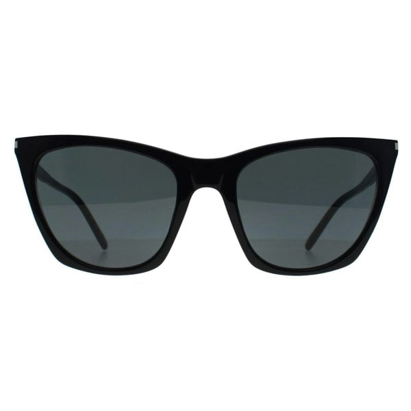 Saint Laurent Sunglasses SL 214 Kate Thin 001 Shiny Black Grey