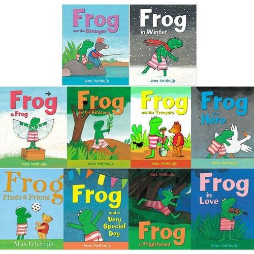 Frog Series 10 Book Set by Max Velthuijs Frog is Frog, Frog is a Hero